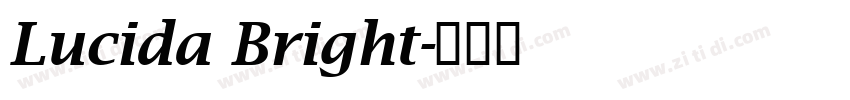 Lucida Bright字体转换